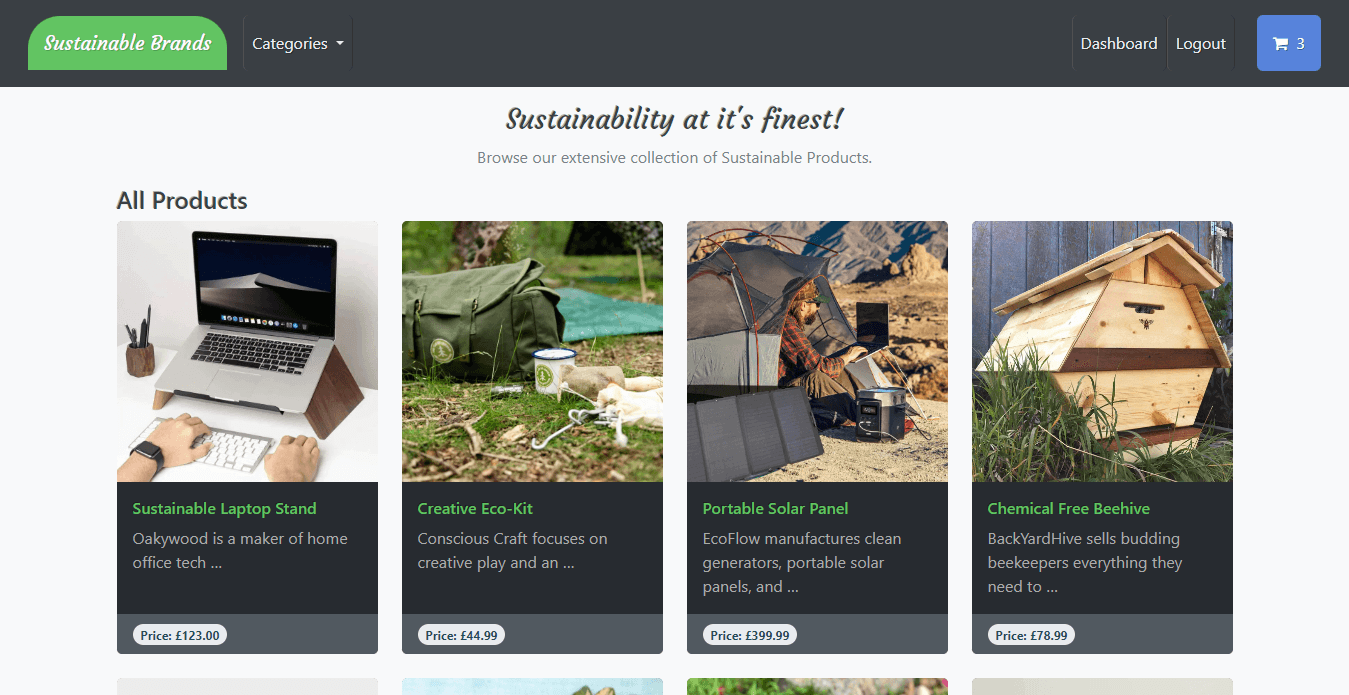 Sustainability E-commerce